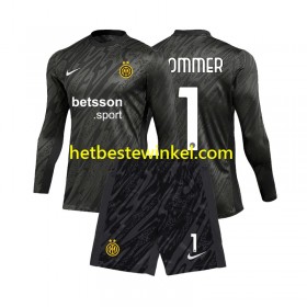 Inter Milan Yann Sommer 1 Voetbalshirts Doelman Kind Third 2024-25 - LS